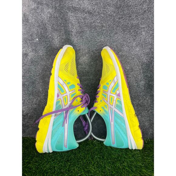 Asics Shoes Womens 9.5 Yellow/Green Gel Electro 33 Athletic Running Ladies T461N - Picture 7 of 9
